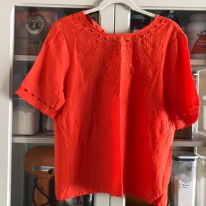 Current Air - orange summer top - like new -medium